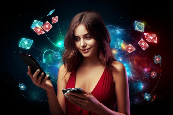 Pengguna mengakses halaman login platform hiburan digital menggunakan ponsel dengan antarmuka ramah pengguna